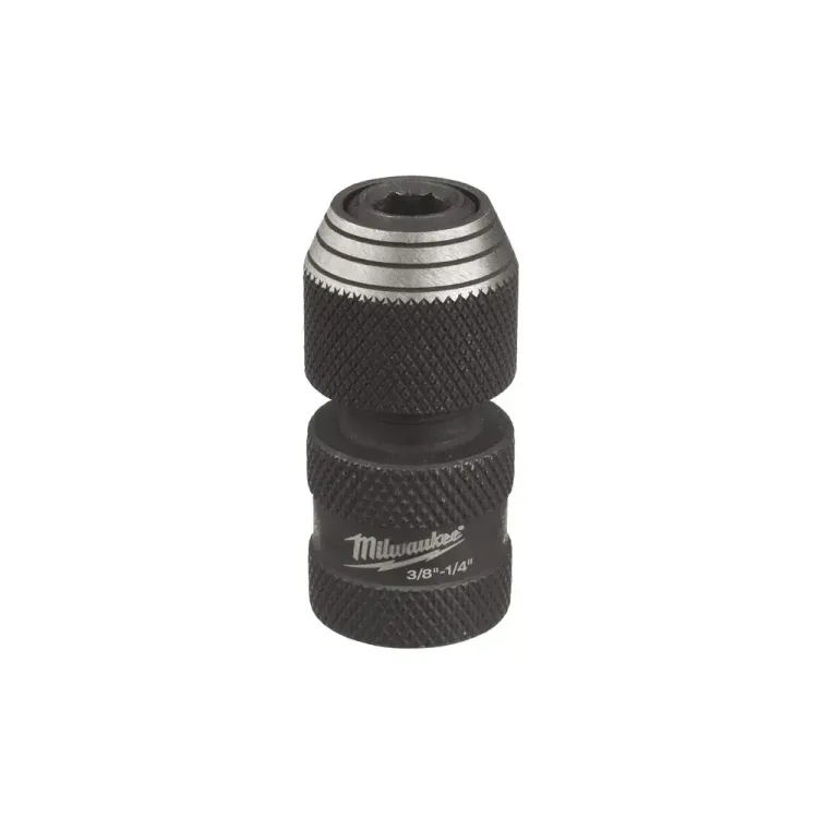 Milwaukee 3/8" to 1/4" Shockwave reducer adapter with ball detent