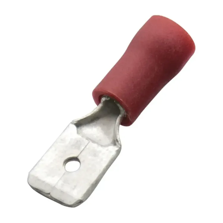 260516 - Haupa Crimp Lug Male 0.5-1mm Red Insulated Per 100 260516
