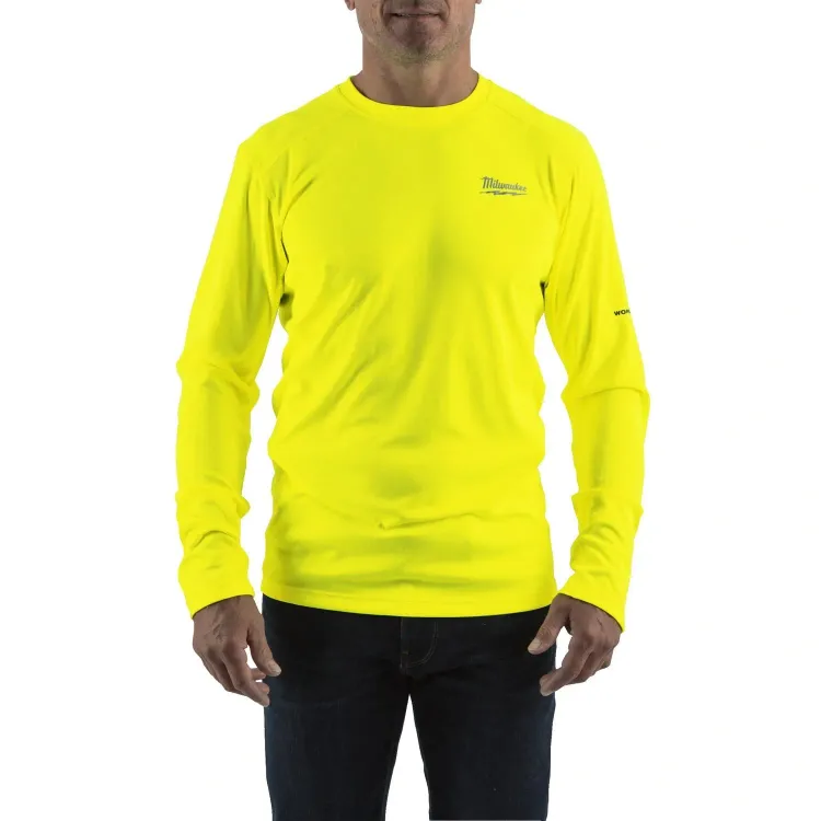 Milwaukee WORKSKIN warm weather long sleeve shirt yellow XL