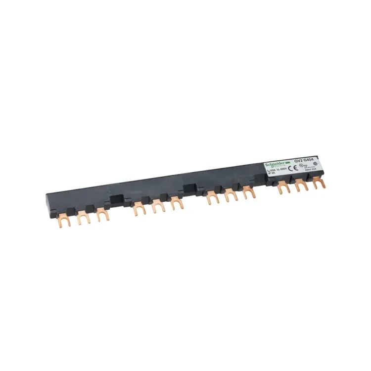 Schneider GV2G454 3-pole comb busbar with 4 tap-offs