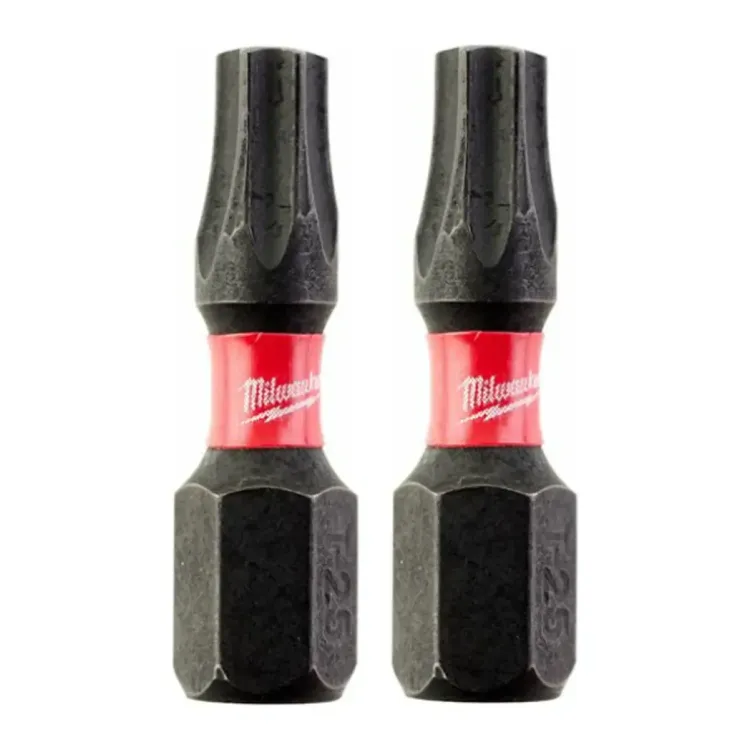 4932430879 - Milwaukee Shockwave TX 25x25mm Torx Bit Hex - 2 Pieces 4932430879