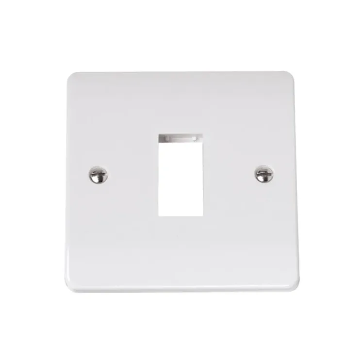 Click Mode CMA401 1-gang unfurnished plate polar white MiniGrid system