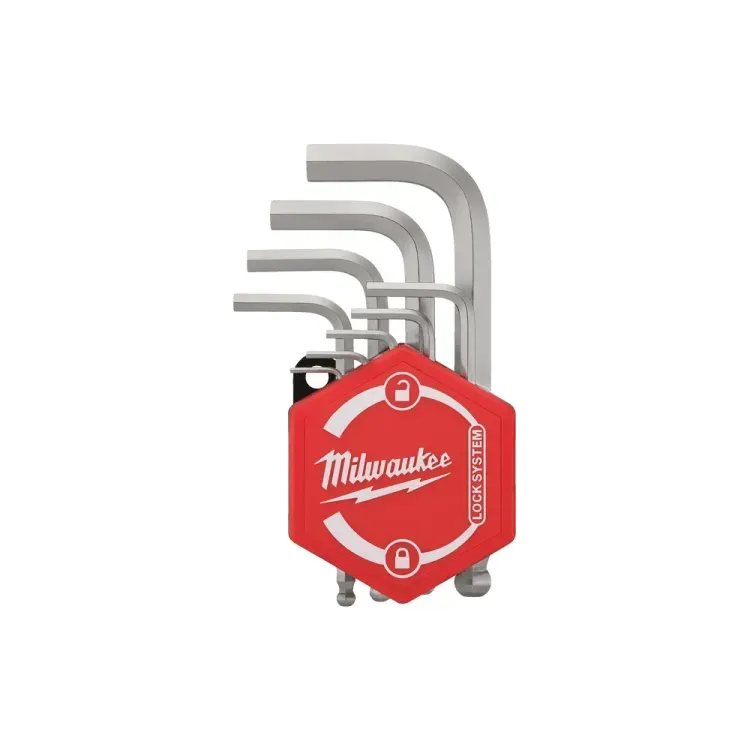 MILWAUKEE Compact L-Form 9-piece hex key set in twist-lock case