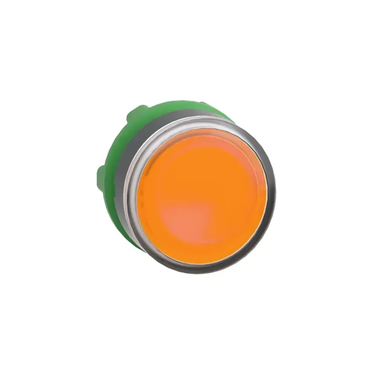 Schneider Illuminated Pushbutton Amber for XAL Box front view