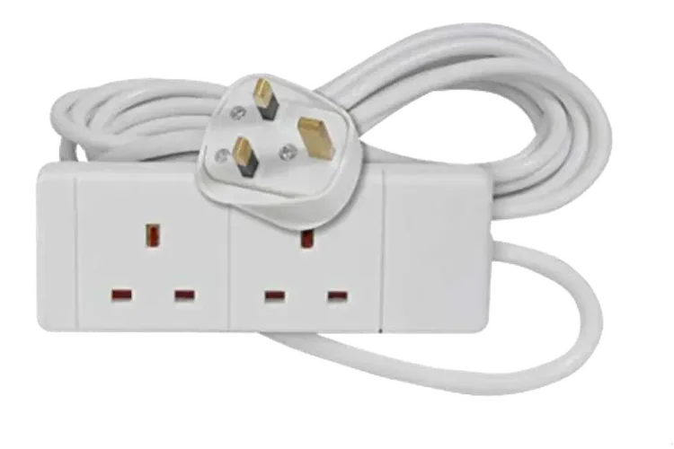 2GTS - Trailing Socket 2 Gang c/w 5 mtr Flex