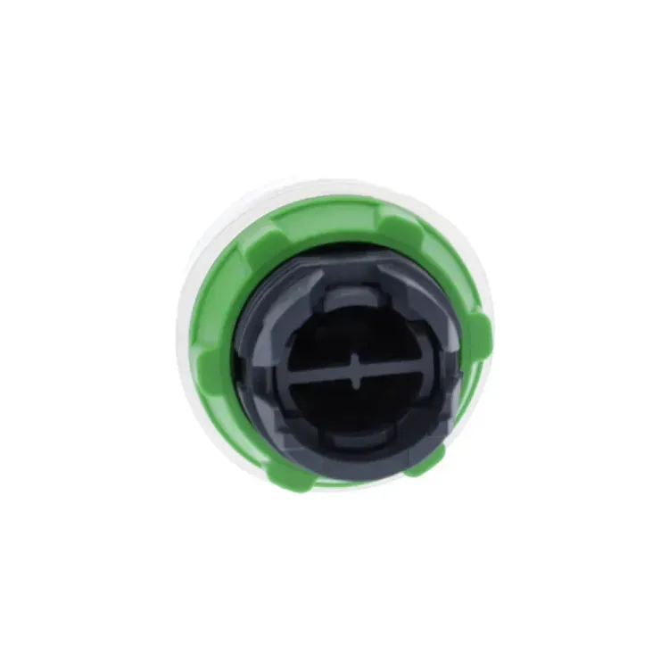 Schneider Pushbutton Black Booted for XALD Enclosure back view