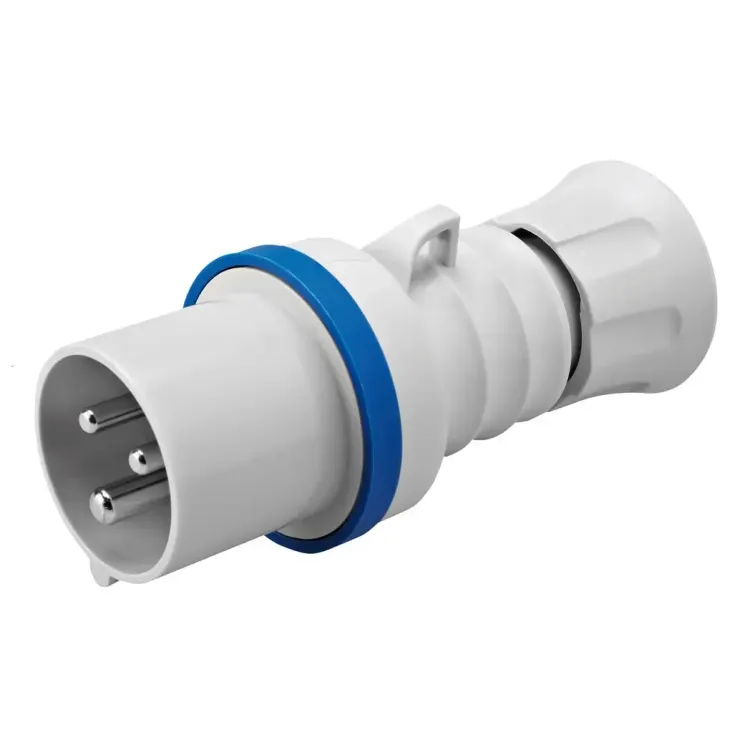 GW60015H - Gewiss 220V 3-Pin 32A Plug Top IP44