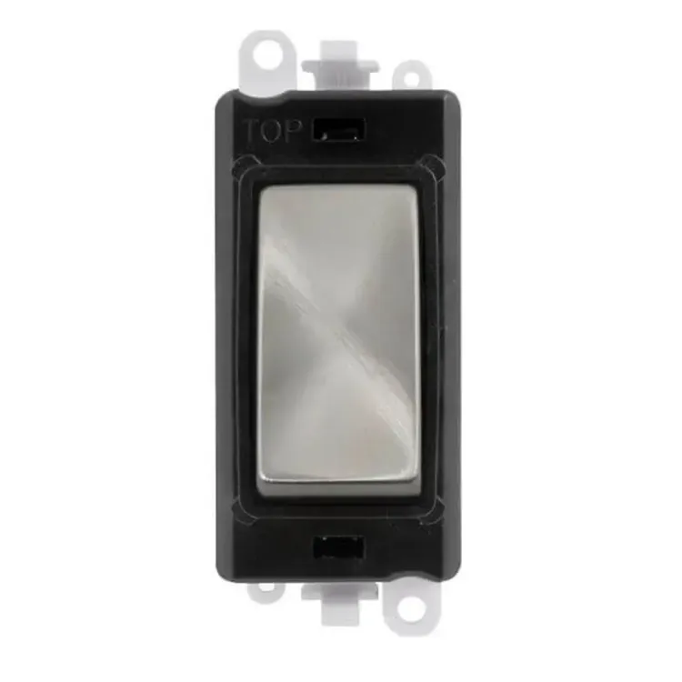 GM2002BKSC - Click GridPro 20A Switch Module, 2-Way, Satin Chrome