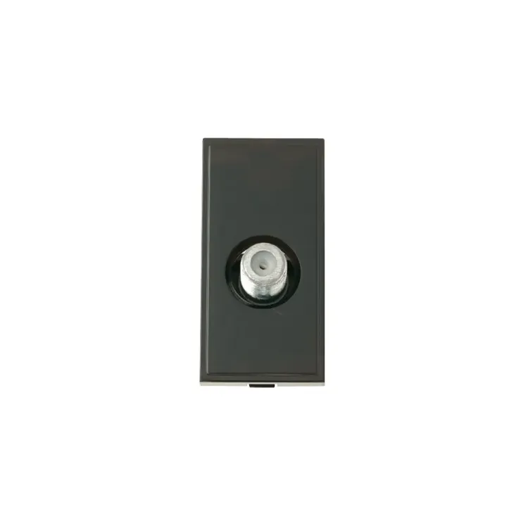 Click Litehouse MM405BK black single satellite socket module