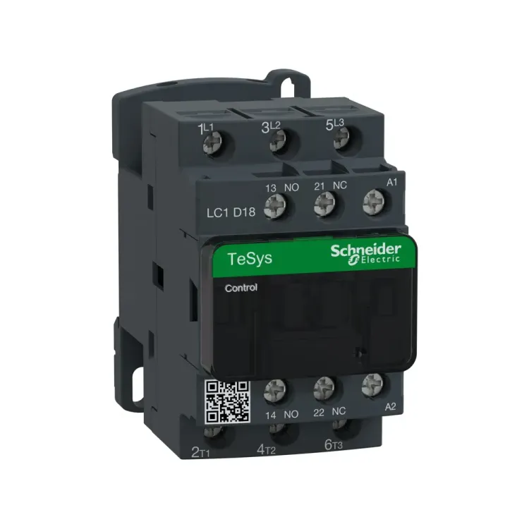 Schneider LC1D18E7 contactor, 18A 48V AC motor control relay