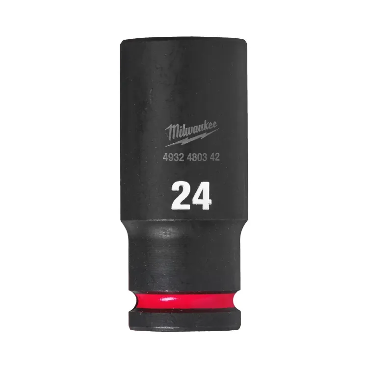 Milwaukee impact socket 24mm 1/2 inch deep profile