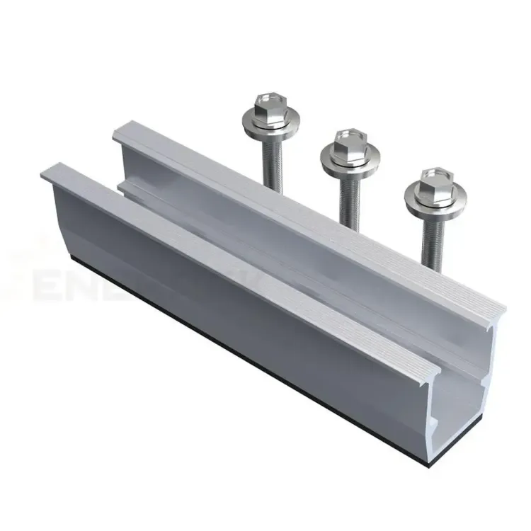 ERKURAIL - Enerack Solar U Rail for Trapezoidal Roof Landscape L=120mm
