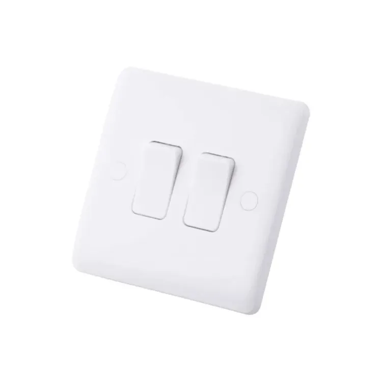 Iona 2 Gang 2 Way Slimline Flush Plate Switch