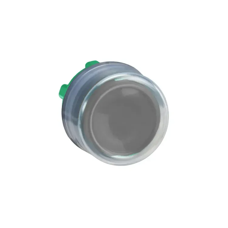 Schneider Pushbutton Black Booted for XALD Enclosure front view