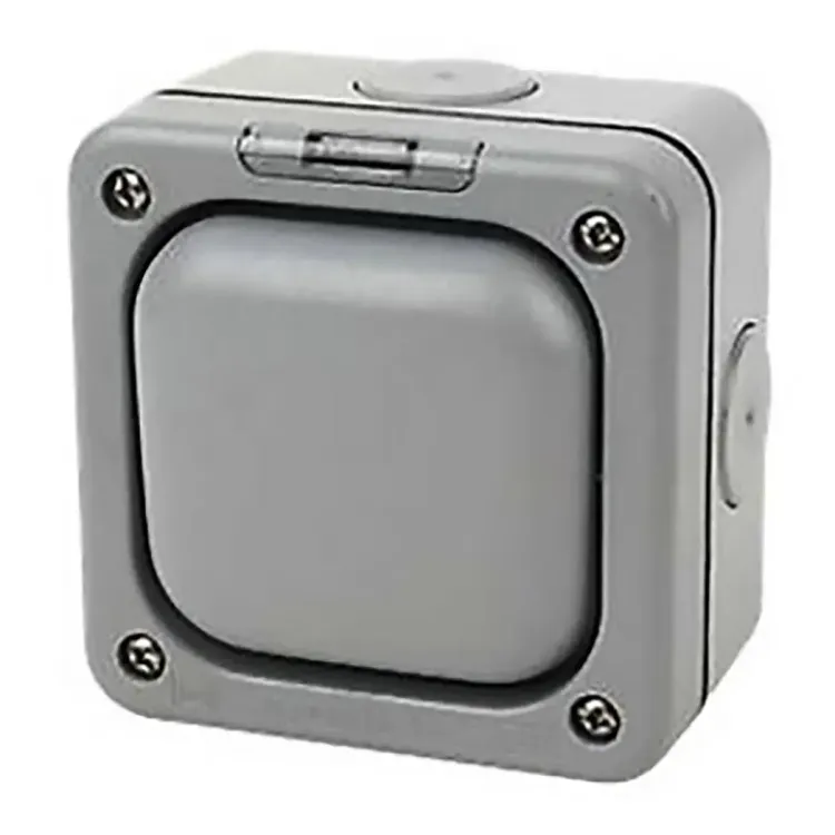 56400 - Mk Waterproof Switch 1 Gang 1 Way 10a Ip66 Grey 56400