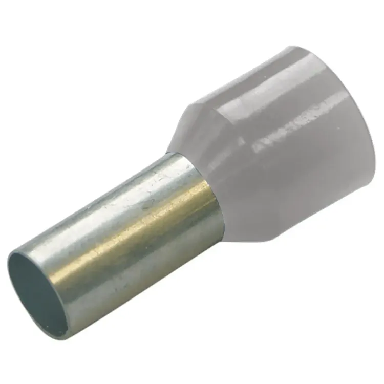 270814 - Haupa Grey Bootlace Ferrule 4x10mm 100 Pack