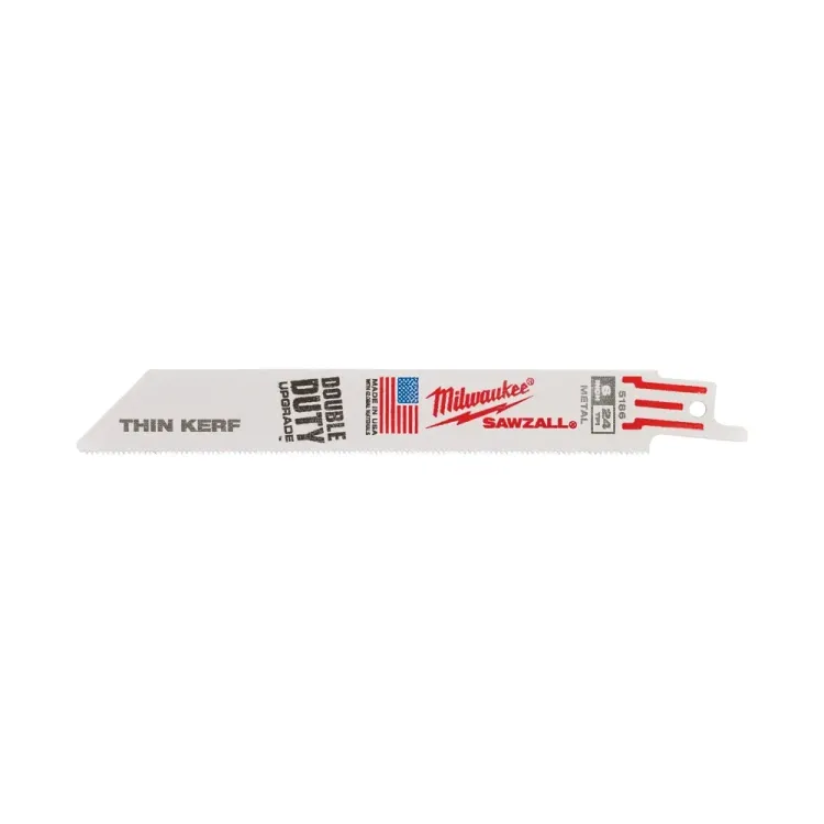 Milwaukee SAWZALL metal cutting blades 150mm 24TPI 5-pack