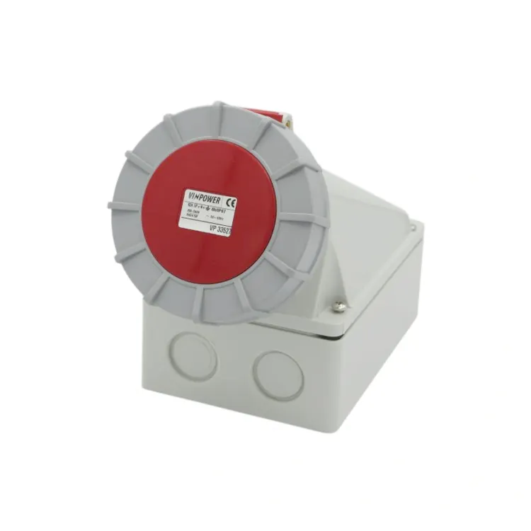 Vinpower 63A 3P+N+E industrial socket IP67