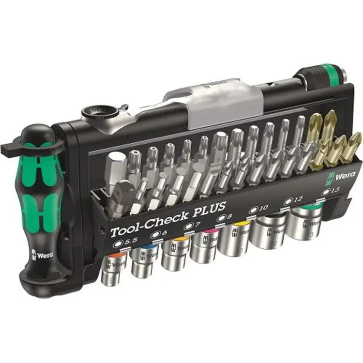 05056490001 - 39 Piece Ratchet and Bit Set Wera Tool-Check Plus