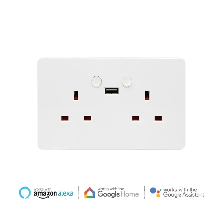 SHA5302 - Ener-J Smart WiFi Double Socket With USB SHA5302