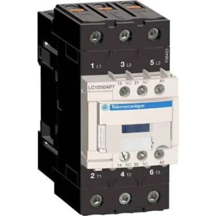 LC1D50AP7 - 50A 230V Contactor 1 N.Open + 1 N.Closed Telemecanique LC1D50AP7