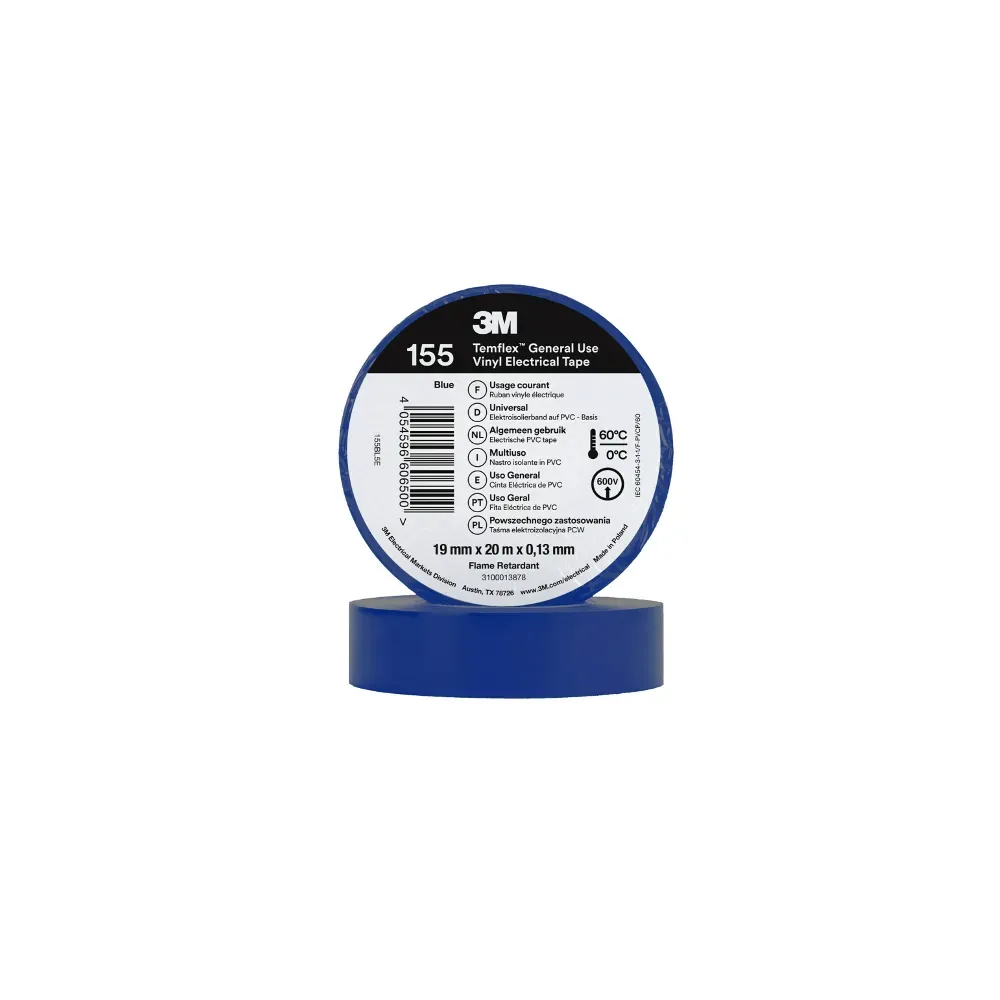 3M Temflex blue electrical insulating tape 19mm x 20m