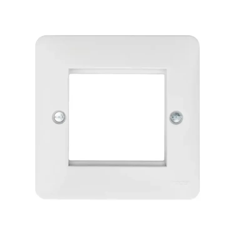 Hager Euro Style Accommodation Plate 2 Module - White