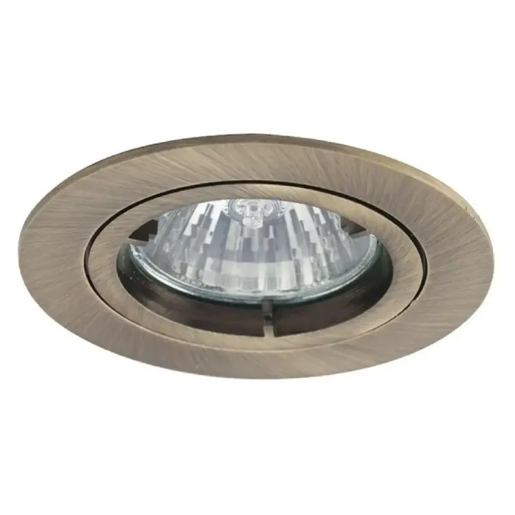ATLDAB - Ansell Die-Cast Downlight Antique Brass Twist-Lock GU10 50W