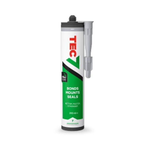 Tec7 grey adhesive sealant 310ml cartridge RAL 7004
