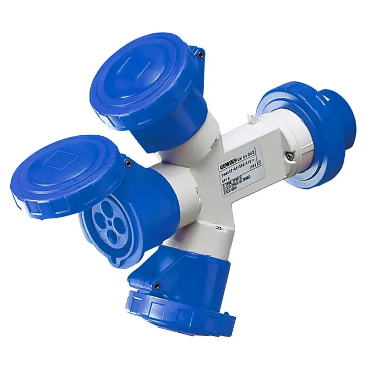 GW64024 - Gewiss Socket 3 Way Outlet 16A 220V IP67 GW64024