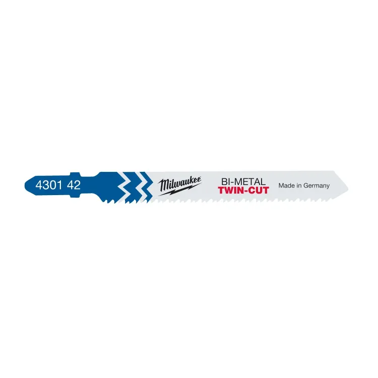 Milwaukee universal bi-metal jigsaw blades 91mm T 123 XF pack
