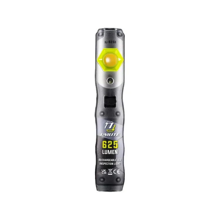 Compact magnetic LED flashlight with USB-C charging and pocket clip