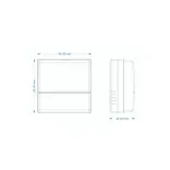 TRT032N tamper proof room thermostat 230V AC 50Hz surface mount