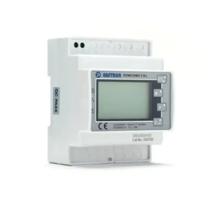 SDM630MCTRJ - Eastron RJ12 100mA CT Operated Single/Three Phase Multifunction Dinrail Meter Modbus & Pulse