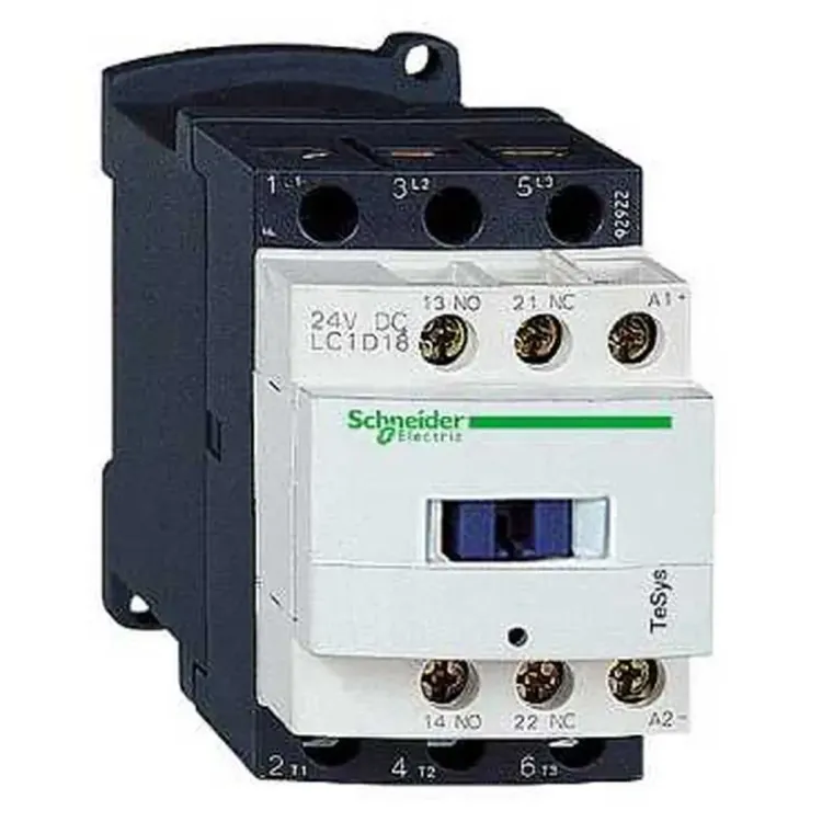 LC1D18B7 - 18A 24V Contactor 1 N.Open + 1 N.Closed Telemecanique LC1D18B7