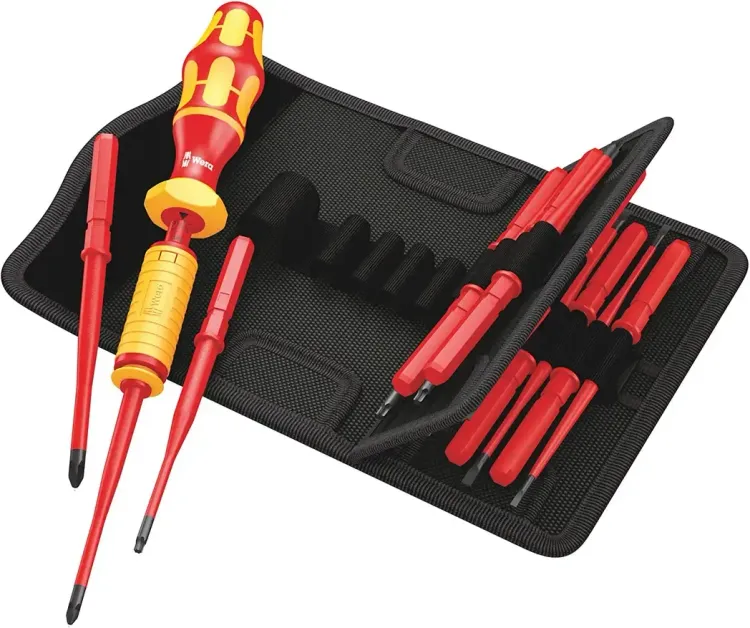 05059291001 - Wera VDE Adjustable Torque Interchangeable Blade Screwdriver Set 15pc