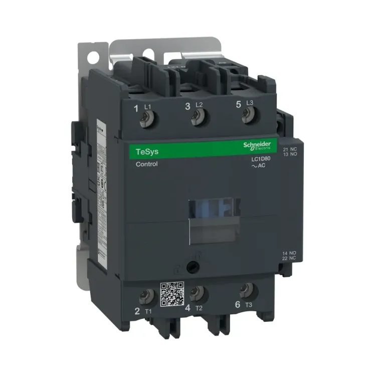 Schneider TeSys D LC1D80P7 80A 3P contactor front view
