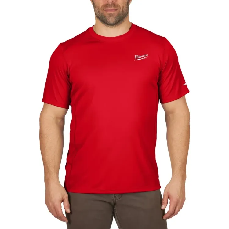 Milwaukee 4932493070 WORKSKIN Red Performance T-Shirt in L size