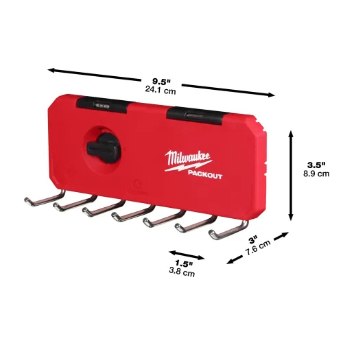 Milwaukee PACKOUT small hook row steel shop storage