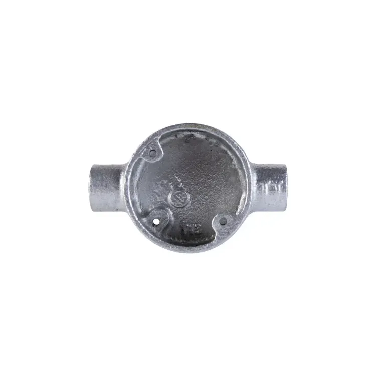 Galvanised Through Box Conduit 2 way terminal box TR25 TR20