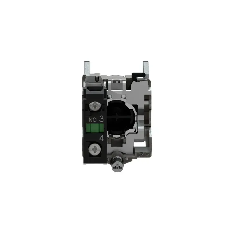Telemecanique Black Pushbutton Flush 1 N/O Panel Mounted XB4 BA21 back view