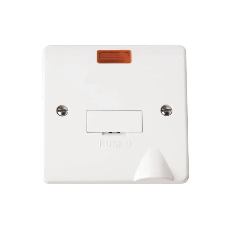 Click Mode 13A unswitched fused connection unit with orange neon