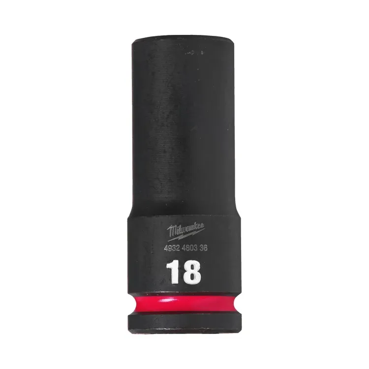 Milwaukee 18mm 1/2 inch deep impact socket Chrome-Molybdenum