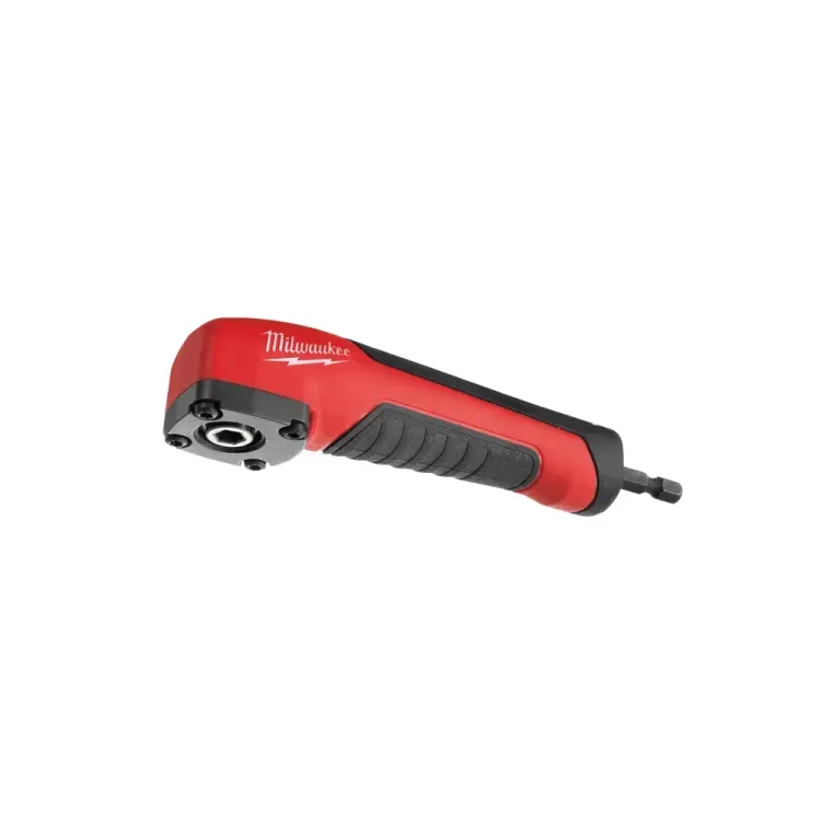 Milwaukee SHOCKWAVE Right Angle Attachment Set (11pc) with impact-rated durability, compact 36mm height, and ergonomic rubber overmold for tight spaces.