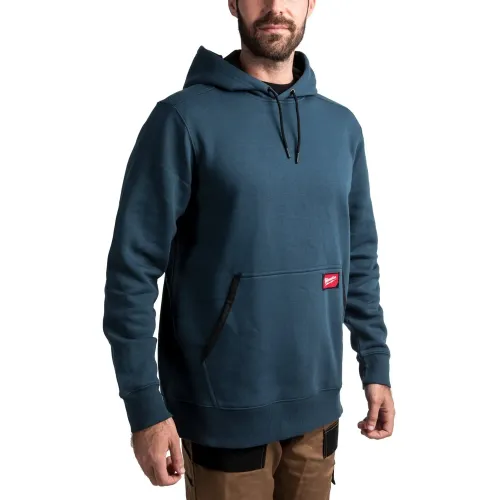 Milwaukee midweight work hoodie XL blue reinforced front pockets