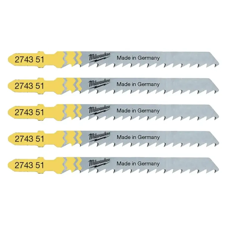 4932274351 - Milwaukee Jigsaw Blades 75mm Splinter Free T101D 5 Pack 4932274351