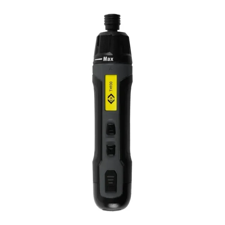 Compact 3.6V cordless screwdriver with high torque