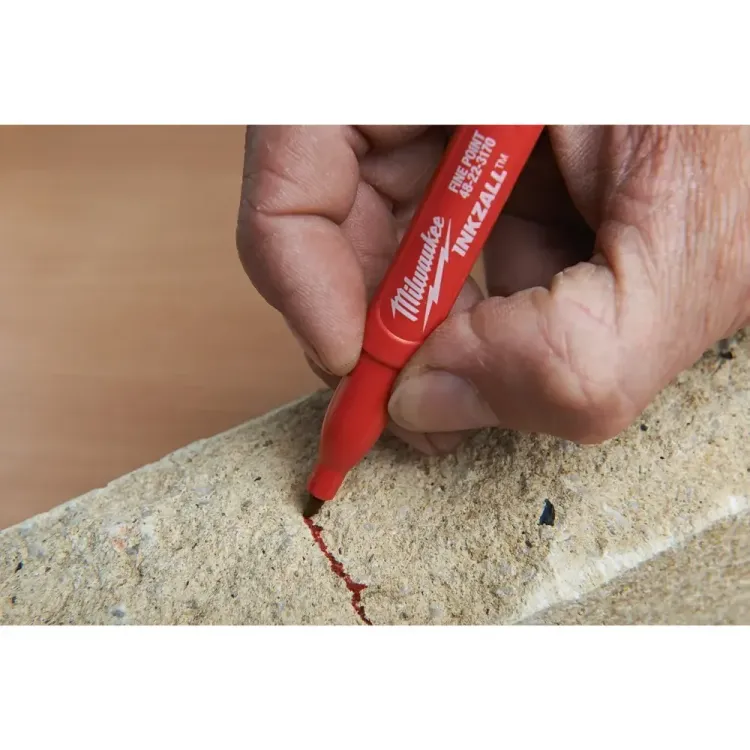 Milwaukee INKZALL Jobsite Markers With Standard Tip Pack - Black, Red, Blue, Green (4 pieces)