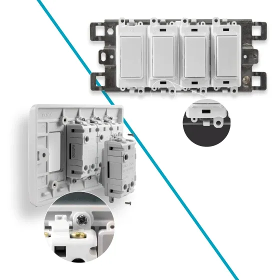 GridPro Modules - Two installation methods, with screws and clip-in