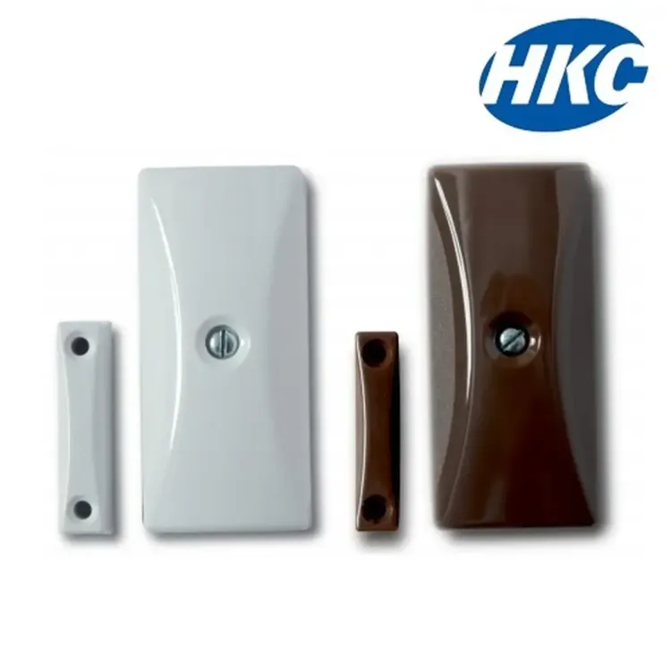 HKCSEN-WR - Hkc Alarm Panel Inertia Shock Sensor & Contact (Reed) for Door/Window | White HkcSEN-WR